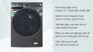 Máy giặt cửa ngang 10kg Electrolux UltimateCare 500 EWF1024P5SB
